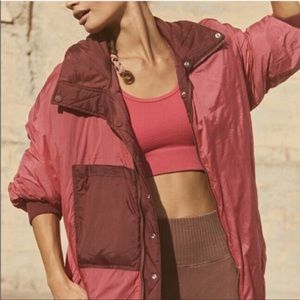 NWT Free People Movement Reversible Ella Puffer Jacket extra long